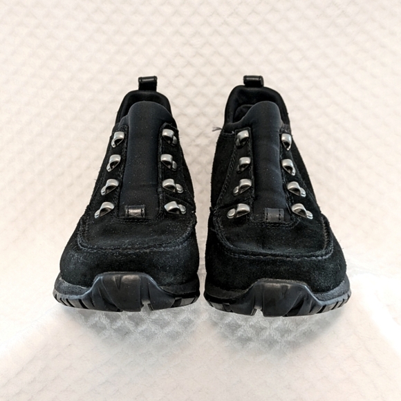 Land's End Women's Black Suede Hiking Trail Boots Shoes Size 6 1/2  #865… - Picture 4 of 9